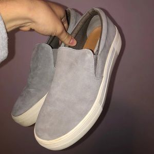 STEVE MADDEN GILL SLIP ON SUEDE SNEAKERS